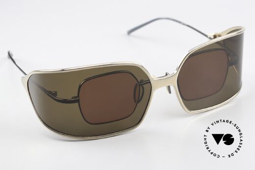 Christian Roth 14004 Gunmetal With Gold Clip-On, a combination of functionality, art & craftsmanship, Made for Men and Women