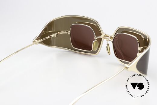 Christian Roth 14004 2 In 1 Glasses Polarized, unworn rarity (available at the time at "Air France"), Made for Men and Women