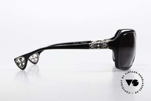 Chrome Hearts Thrust Biker Shades Sterling Silver, non-reflecting Zeiss sun lenses; 100% UV protection, Made for Men and Women