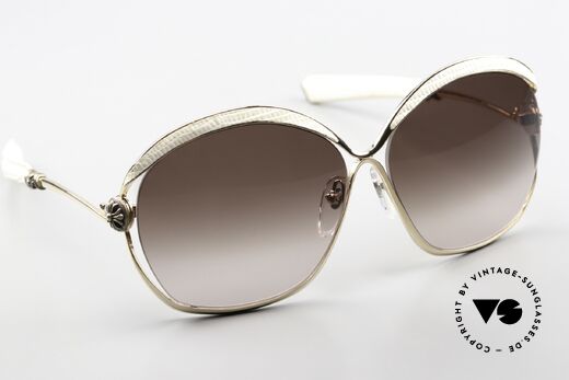 Chrome Hearts Fluffer White Lizard Leather Frame, model: FLUFFER, GP-WTTL, size 61-13, 132mm, Made for Women