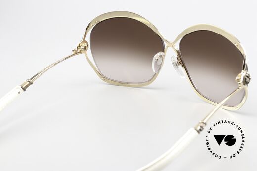 Chrome Hearts Fluffer White Lizard Leather Frame, Size: large, Made for Women
