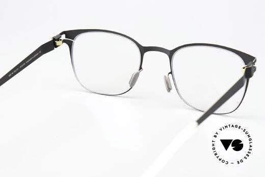 Mykita Agnes Coloring Black Gold Edges, the DEMO lenses should be replaced with prescriptions, Made for Women