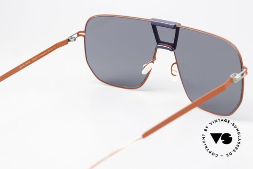Mykita Mylon Cayenne Coral Red Navy Blue Dark, light and comfortable sunglasses from 2015, Made for Men and Women