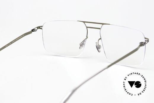 Mykita Hiro Shiny Graphite / Camou Green, innovative flexible frame construction: one size fits all, Made for Men