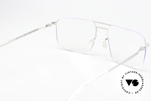 Mykita Hiro Silver / Super Blue Coloring, innovative flexible frame construction: one size fits all, Made for Men