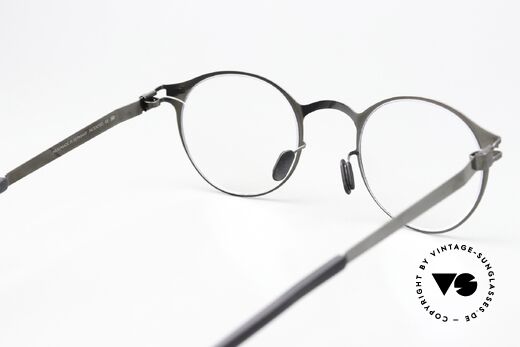 Mykita Isaac Panto Specs Shiny Graphite, the frame can be glazed optionally (optical / sun lenses), Made for Men and Women