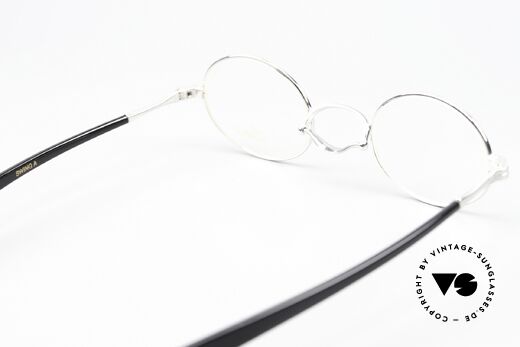 Lunor Swing A 33 Oval Asian Version Smaller Bridge, FRAME is PLATINUM-PLATED'; truly sophisticated specs, Made for Men and Women