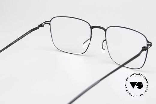 Mykita Iver Square Frame Classic Black, innovative flexible frame construction: one size fits all, Made for Men and Women
