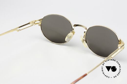 Jean Paul Gaultier 55-4173 Oval Vintage Sunglasses, high-end quality & fancy details (medium size 49/19), Made for Men and Women