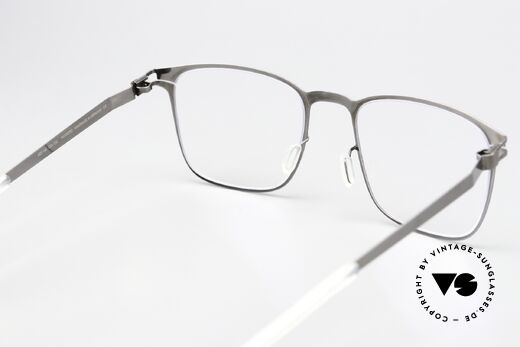 Mykita Nathan Frame Square Men Graphite, the frame can be glazed optionally (optical / sun lenses), Made for Men