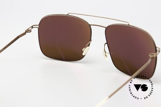 Mykita Rasmus Sunglasses Men Copper, sun lenses (100% UV) can be replaced with prescriptions, Made for Men