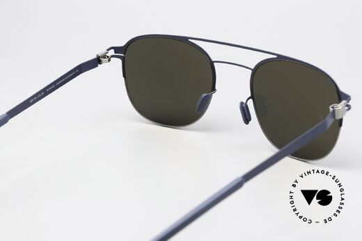 Mykita Park Silver Navy Light Silver Flash, lenses (100% UV) could be replaced with prescriptions, Made for Men and Women