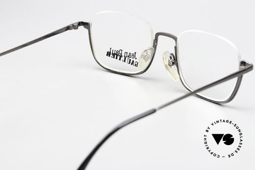 Jean Paul Gaultier 55-7161 Square 90s Eyewear Nylor, the frame can be glazed optionally, size 48/19, Made for Men and Women