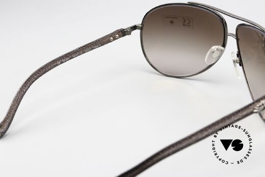 Chrome Hearts Baby Gravy Leather Shades 2004 Aviator, with the characteristic Chrome Hearts insignia, Made for Men and Women