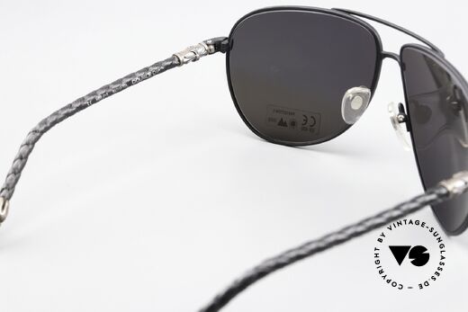 Chrome Hearts Double Dip Leather Shades 2002 Aviator, with the characteristic Chrome Hearts insignia, Made for Men and Women