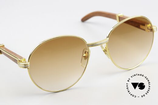 Cartier Bagatelle Bubinga Precious Wood Frame, NO retro shades; but 100% vintage Cartier ORIGINAL, Made for Men and Women
