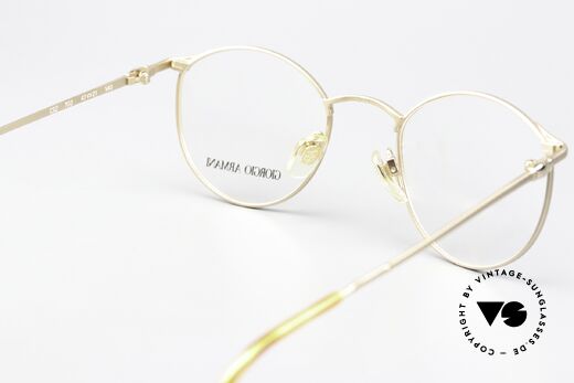Giorgio Armani 132 47mm Vintage Frame Matte Gold, orig. old DEMO lenses should be replaced with opticals, Made for Men