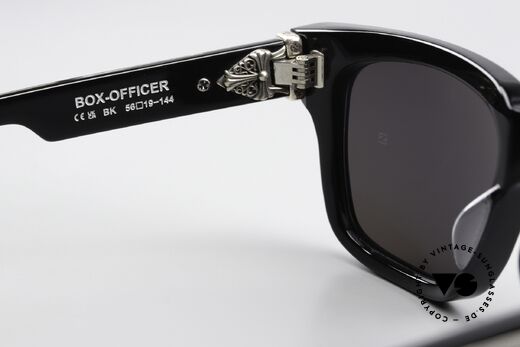 Chrome Hearts Box-Officer Men's Shades 925 Silver, unworn pair with orig. case, cloth and booklet, Made for Men