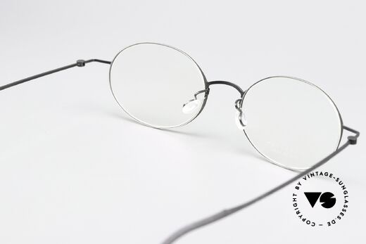 Lindberg 5503 Thintanium Thin Oval Specs Titan Black, unworn designer piece with original Lindberg case, Made for Men and Women