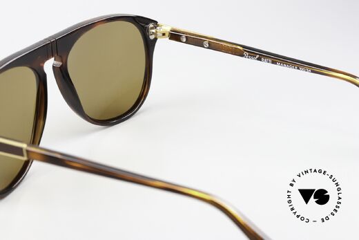 Persol Manager 100 Ratti Gold Plated From 1987, high-end mineral sun lenses with Persol engraving, Made for Men