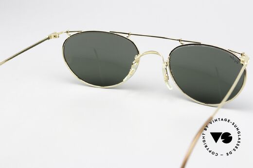 Ray Ban Deco Metals Oval B&L USA 90's Sunglasses, original Name: Deco Metal Oval, W1532, G-15, gold, Made for Men and Women Ray Ban Deco Metals Oval B&L USA 90's Sunglasses, original Name: Deco Metal Oval, W1532, G-15, gold, Made for Men and Women