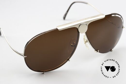 Colani 10-501 Wing Commander Aviator Frame, gold-plated Titanium frame with brown lenses (100% UV), Made for Men Colani 10-501 Wing Commander Aviator Frame, gold-plated Titanium frame with brown lenses (100% UV), Made for Men