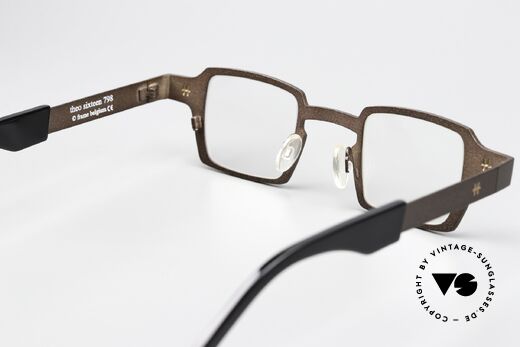 Theo Belgium Sixteen Titan Specs Brown Metallic, lens height 30mm = suitable for progressive lenses, Made for Men and Women