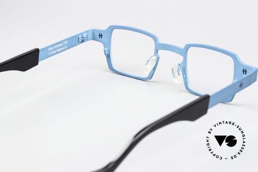 Theo Belgium Sixteen Titanium Turquoise Metallic, lens height 30mm = suitable for progressive lenses, Made for Men and Women