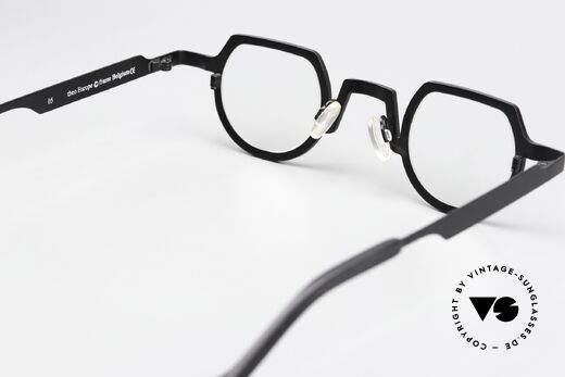 Theo Belgium Europe Titanium Frame Black Unisex, unworn; like all our unique Theo eyewear specs, Made for Men and Women