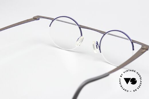 Theo Belgium Gnocchi Bar Eyeglasses Semi Rimless, unworn; like all our unique Theo eyewear specs, Made for Men and Women