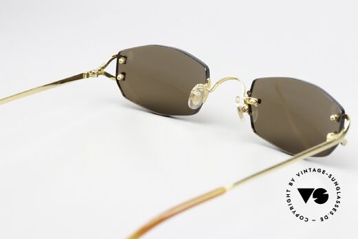 Cartier Capri Rimless Sunglasses From 1999, unworn rarity comes with an original Cartier case, Made for Women