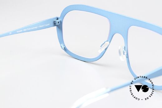 Theo Belgium Bientot Titanium Frame Turquoise, unworn; like all our unique Theo Art eyewear specs, Made for Men and Women