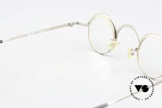 Theo Belgium Feu Artistic Round Eyewear, lens height 34mm = suitable for progressive, Made for Men and Women