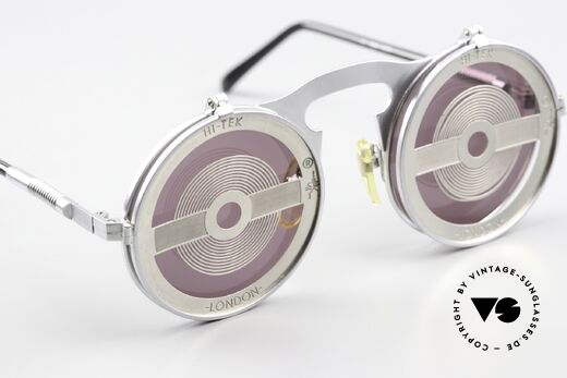 Hi Tek London Flip Up Sunglasses Steampunk, an old 1990's ORIGINAL and NO RETRO reproduction, Made for Men and Women