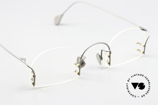 Paul Chiol 2000 Artistic Rimless Glasses 90's, Size: small, Made for Men and Women Paul Chiol 2000 Artistic Rimless Glasses 90's, Size: small, Made for Men and Women