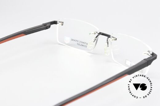 Tag Heuer 0842 Automatic Open Temples With One Hand, rare, unworn model, made in France, incl. hard case, Made for Men Tag Heuer 0842 Automatic Open Temples With One Hand, rare, unworn model, made in France, incl. hard case, Made for Men