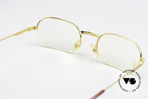 Cartier Ascot - M Semi Rimless Eyeglasses 90s, NO retro eyeglasses; but a vintage rarity from app. '97, Made for Men and Women