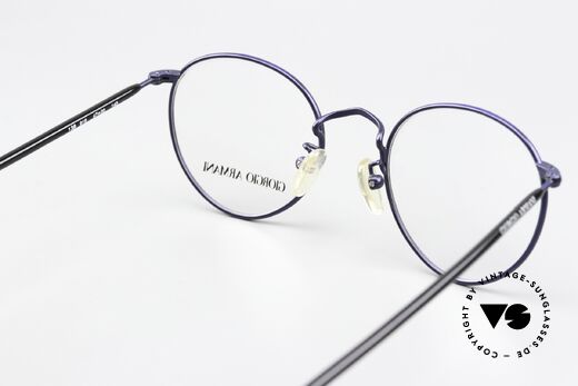 Giorgio Armani 138 Panto Specs Dark Blue Black, NO retro specs, but a unique 30 years old ORIGINAL!, Made for Men and Women