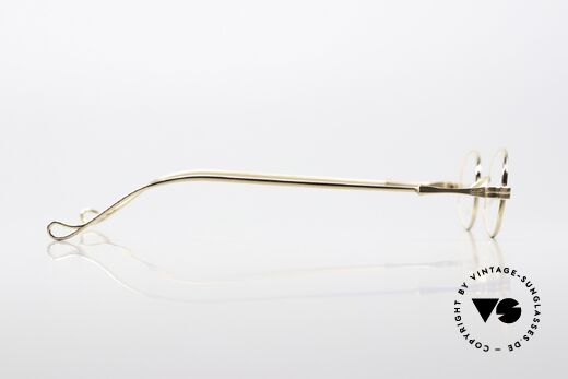 Lunor II 02 Small Frame Gold Plated, Lunor mod. "02" is also playfully called as "lying ton", Made for Men and Women