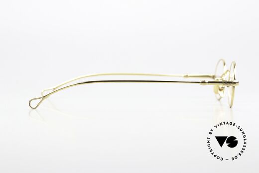 Lunor V 101 Small Oval Frame Gold Plated, the metal frame is made for high diopter / prescriptions, Made for Men and Women
