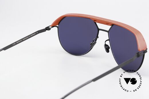 Mykita Leica ML02 Leica Red Black Deep Blue Lens, AquaDura Vision Pro = protection against reflections, Made for Men