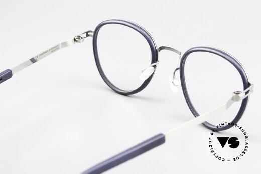 Mykita Mylon Palm Navy Blue / Shiny Silver Frame, frame can of course be fitted with any lenses, Made for Men and Women