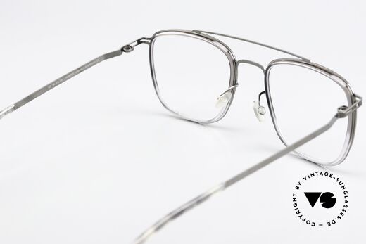 Mykita Hanno Square Frame Shiny Graphite, frame can be glazed with prescriptions or sun lenses, Made for Men and Women