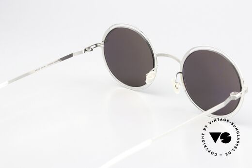 Mykita Giselle Silver Black Mirror Shades, innovative flexible frame construction: one size fits all, Made for Women