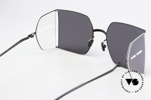 Mykita Helmut Lang HL003 Square Shades Side Lenses, the quality frame could be glazed with prescriptions, Made for Men and Women