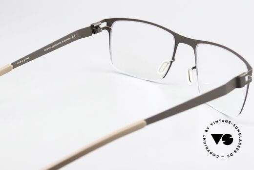 Mykita Monty Square Frame Brown Petrol Blue, the original DEMO lenses can be replaced optionally!, Made for Men