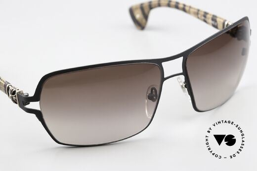 Chrome Hearts Tang II Distressed Zebra Leather, orig. C.H. catalog lens color: "Expresso Gradient", Made for Men and Women Chrome Hearts Tang II Distressed Zebra Leather, orig. C.H. catalog lens color: "Expresso Gradient", Made for Men and Women