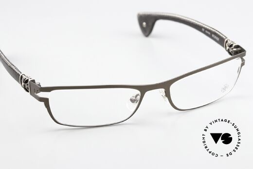 Chrome Hearts M. Diver Luxury Eyewear Leather Square, lens height 28mm; more of a reading glasses type, Made for Men Chrome Hearts M. Diver Luxury Eyewear Leather Square, lens height 28mm; more of a reading glasses type, Made for Men
