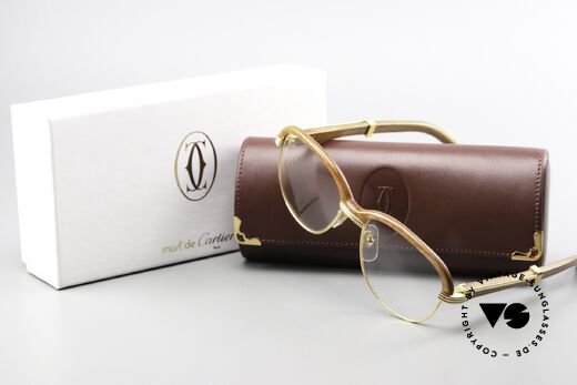 Cartier Malmaison Diego Maradona Wood Glasses, Size: small, Made for Men and Women Cartier Malmaison Diego Maradona Wood Glasses, Size: small, Made for Men and Women
