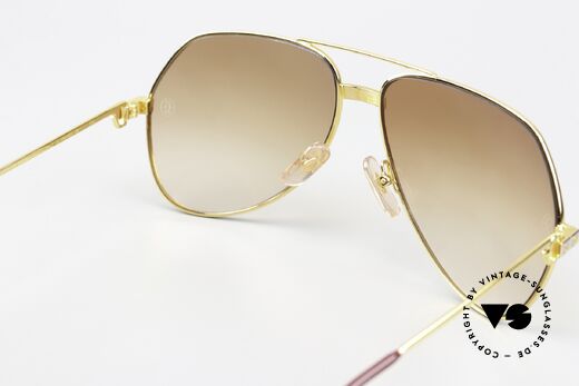 Cartier Vendome Santos - L Sun Lenses With Cartier Logo, NO retro sunglasses, but an authentic vintage ORIGINAL, Made for Men Cartier Vendome Santos - L Sun Lenses With Cartier Logo, NO retro sunglasses, but an authentic vintage ORIGINAL, Made for Men